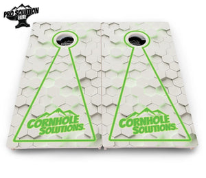 Glow Hole White Cornhole Boards - Pro Solution Elite Series by Cornhole Solutions, custom cornhole board detail photo 8