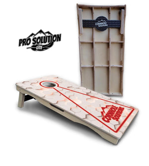 Glow Hole White Cornhole Boards - Pro Solution Lite Series Cornhole Solutions