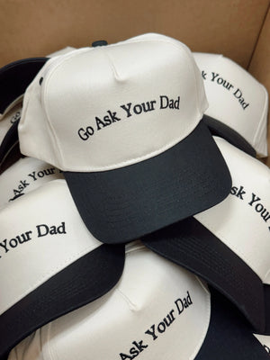 Go Ask Your Dad. Vintage Trucker Hat KenzKustomz