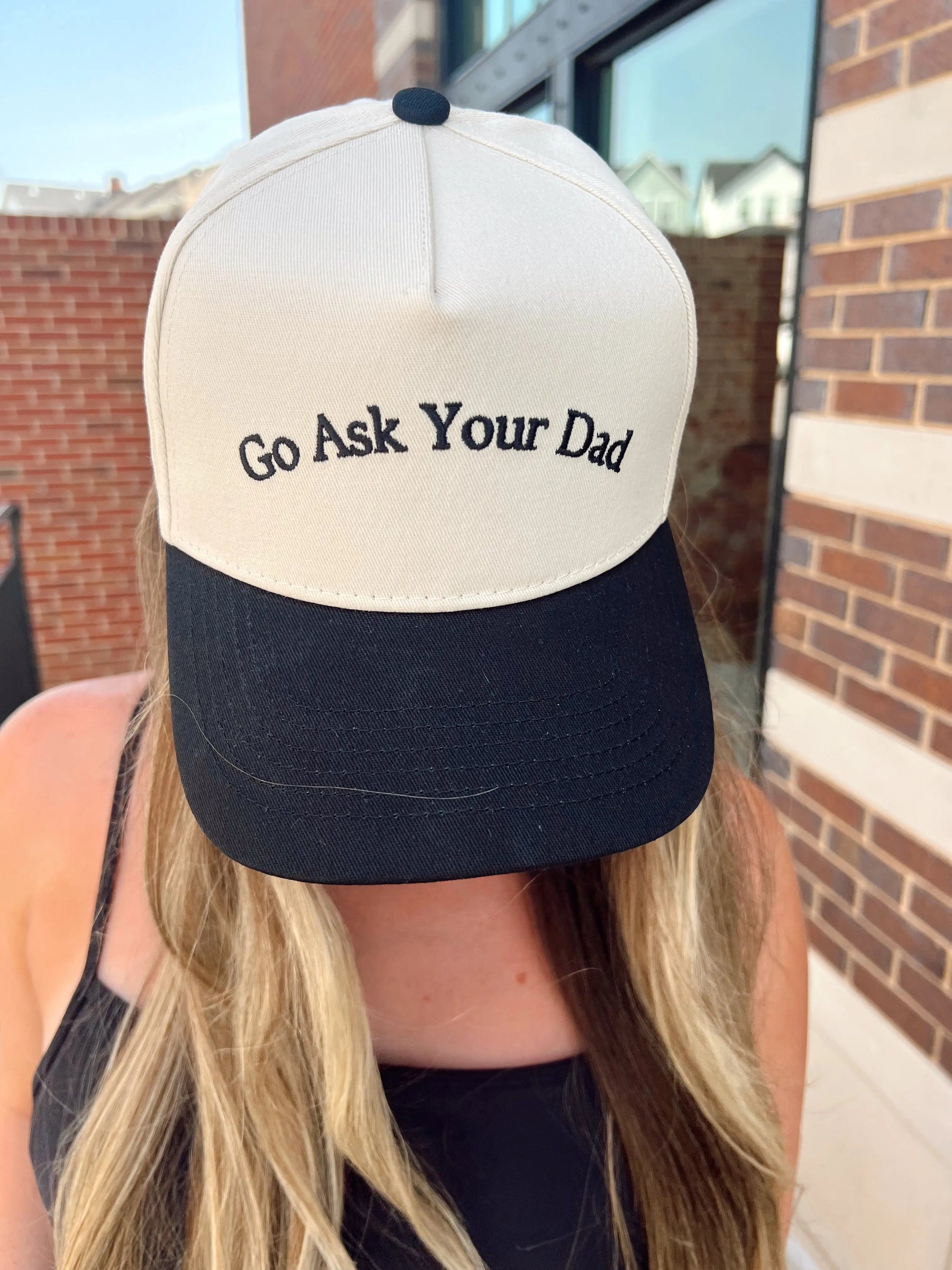 Go Ask Your Dad. Vintage Trucker Hat KenzKustomz