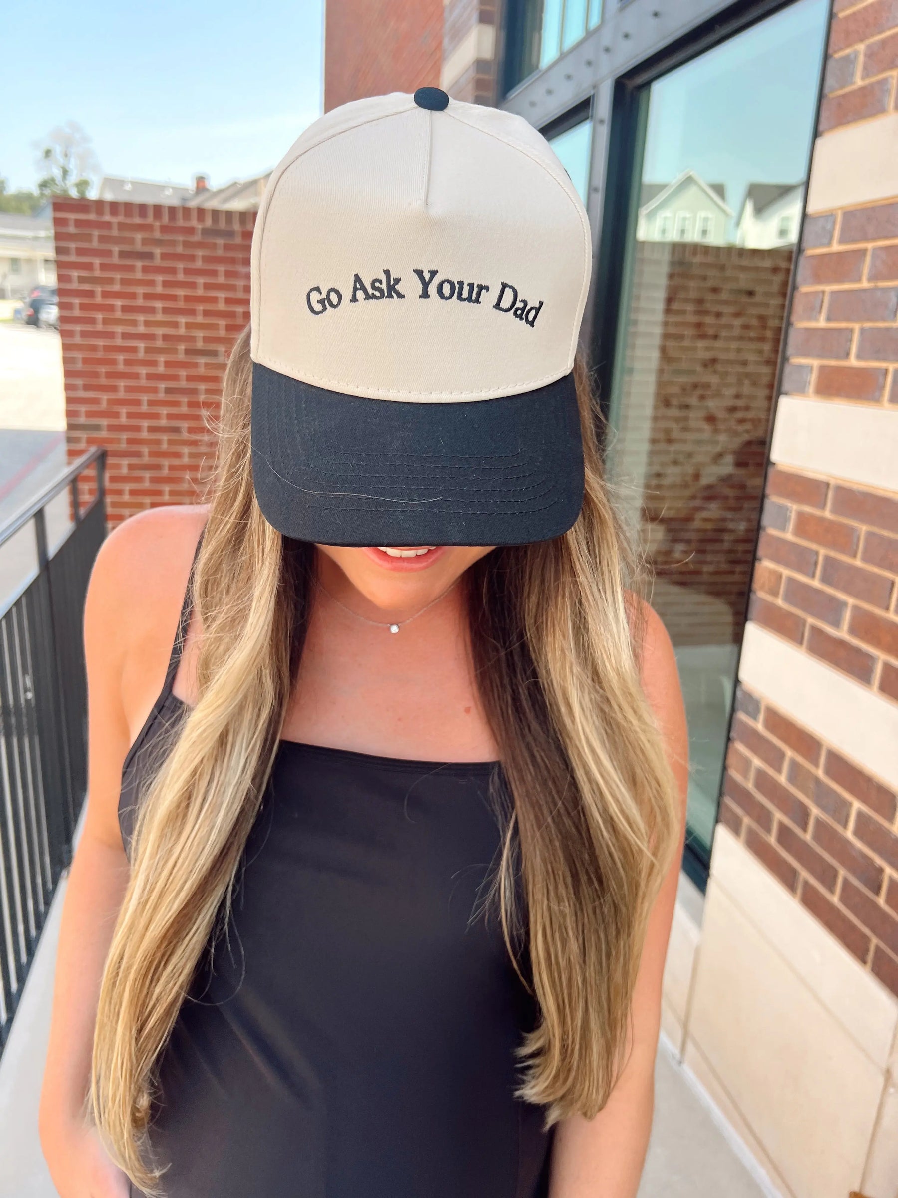 Go Ask Your Dad. Vintage Trucker Hat KenzKustomz