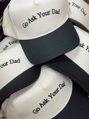Go Ask Your Dad. Vintage Trucker Hat KenzKustomz