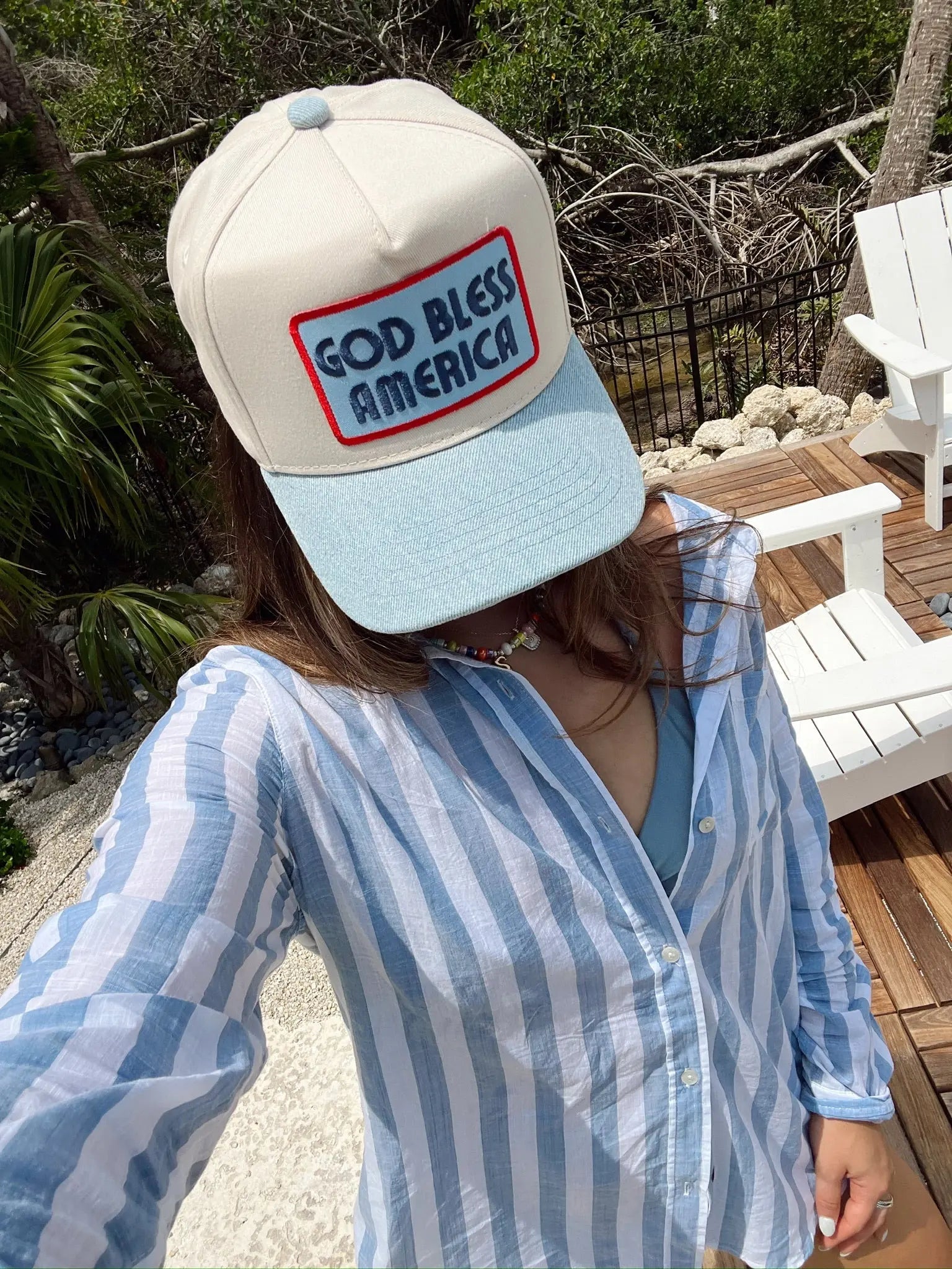 God Bless America - Vintage Trucker Hat KenzKustomz