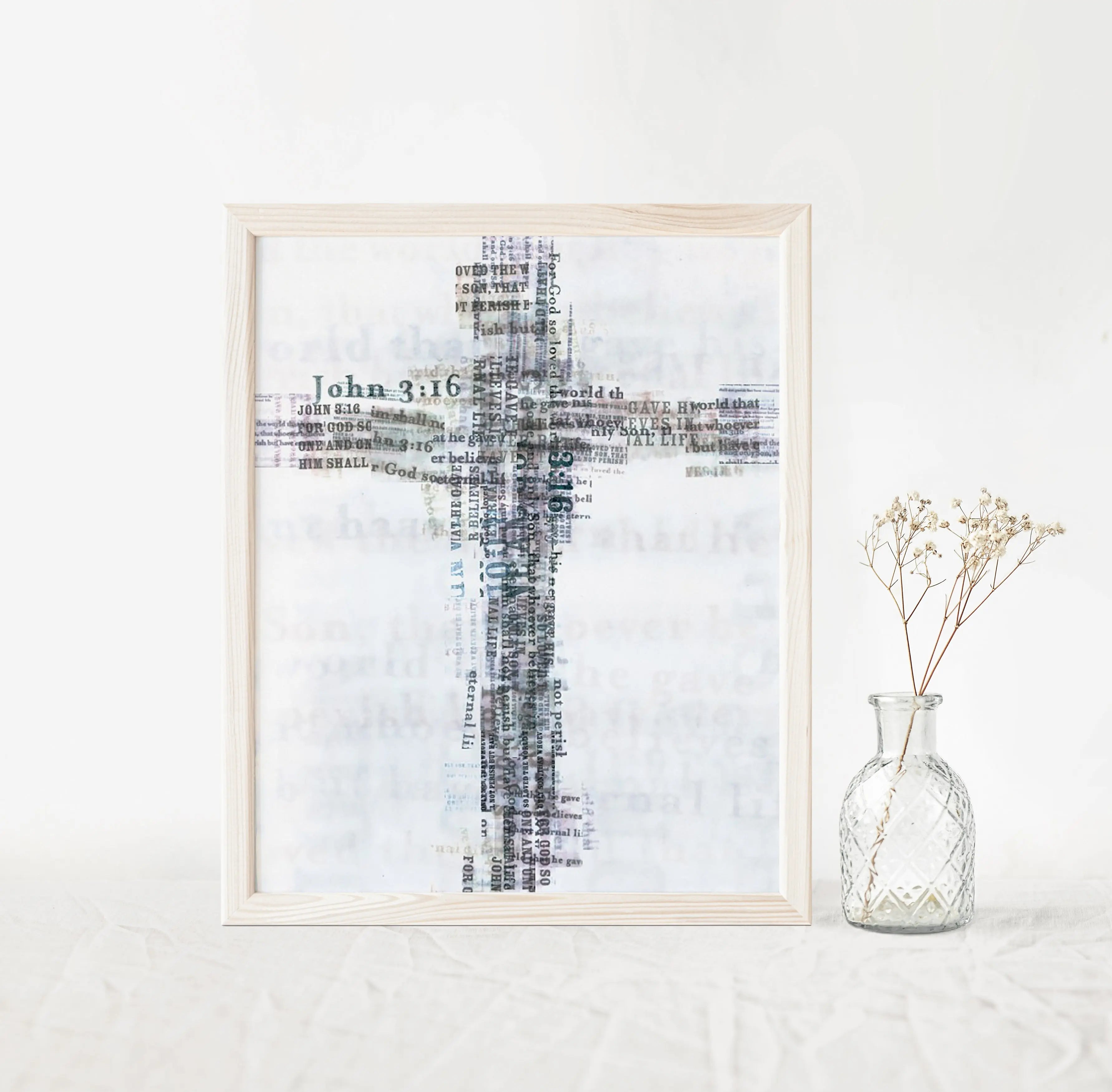 God So Loved The World Art Prints by Dennehey Design Co., paper gift main product photo