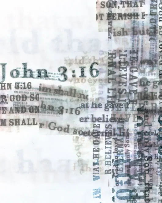 God So Loved The World Art Prints by Dennehey Design Co., paper gift detail photo 2