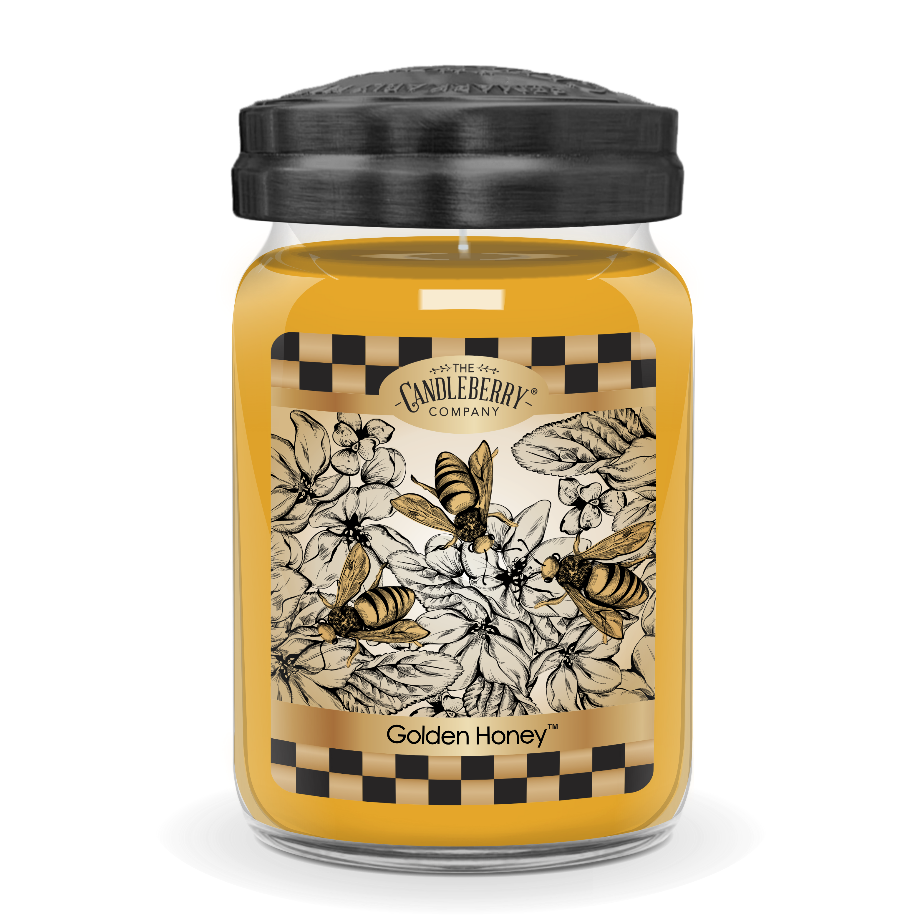 Golden Honey™, Large Jar Candle (Collective) by The Candleberry® Candle Company, Southern food gift main product photo