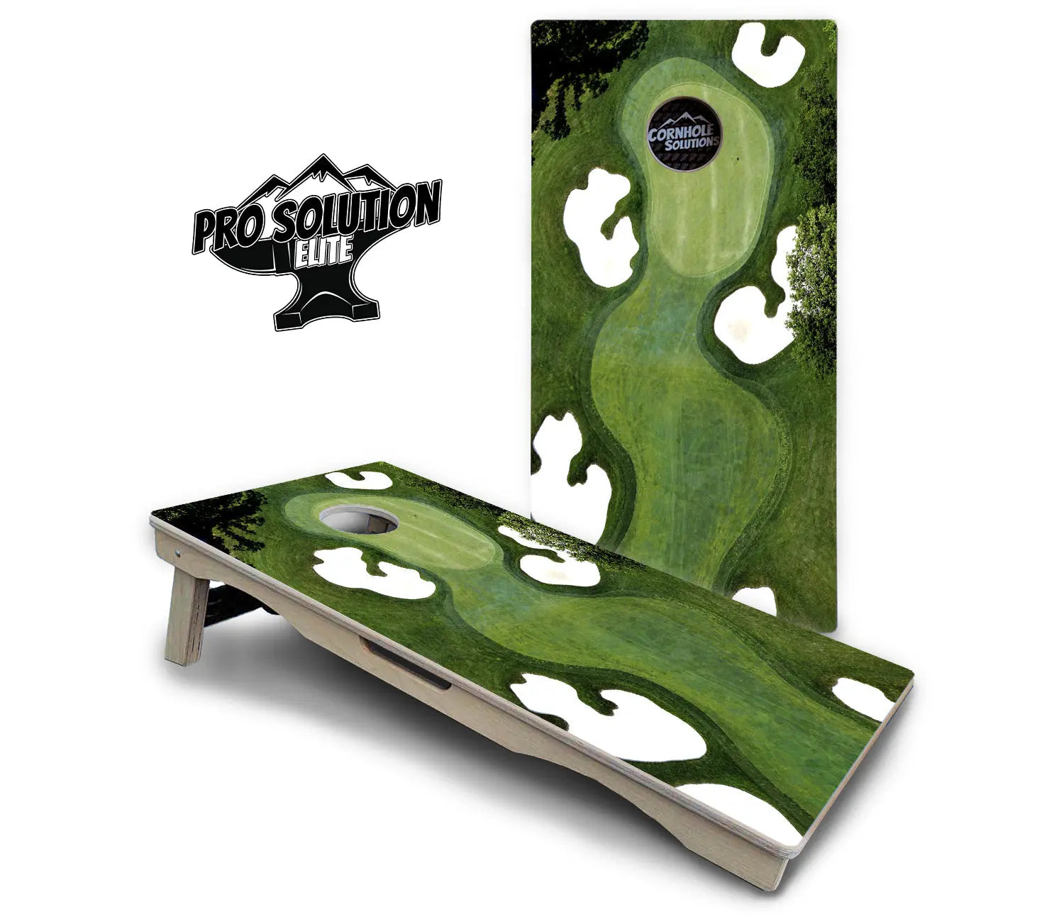 Golf Course Cornhole Boards - Pro Solution Elite Series by Cornhole Solutions, custom cornhole board detail photo 2