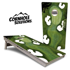 Golf Course Cornhole Boards - Professional Tournament Series by Cornhole Solutions, custom cornhole board main product photo