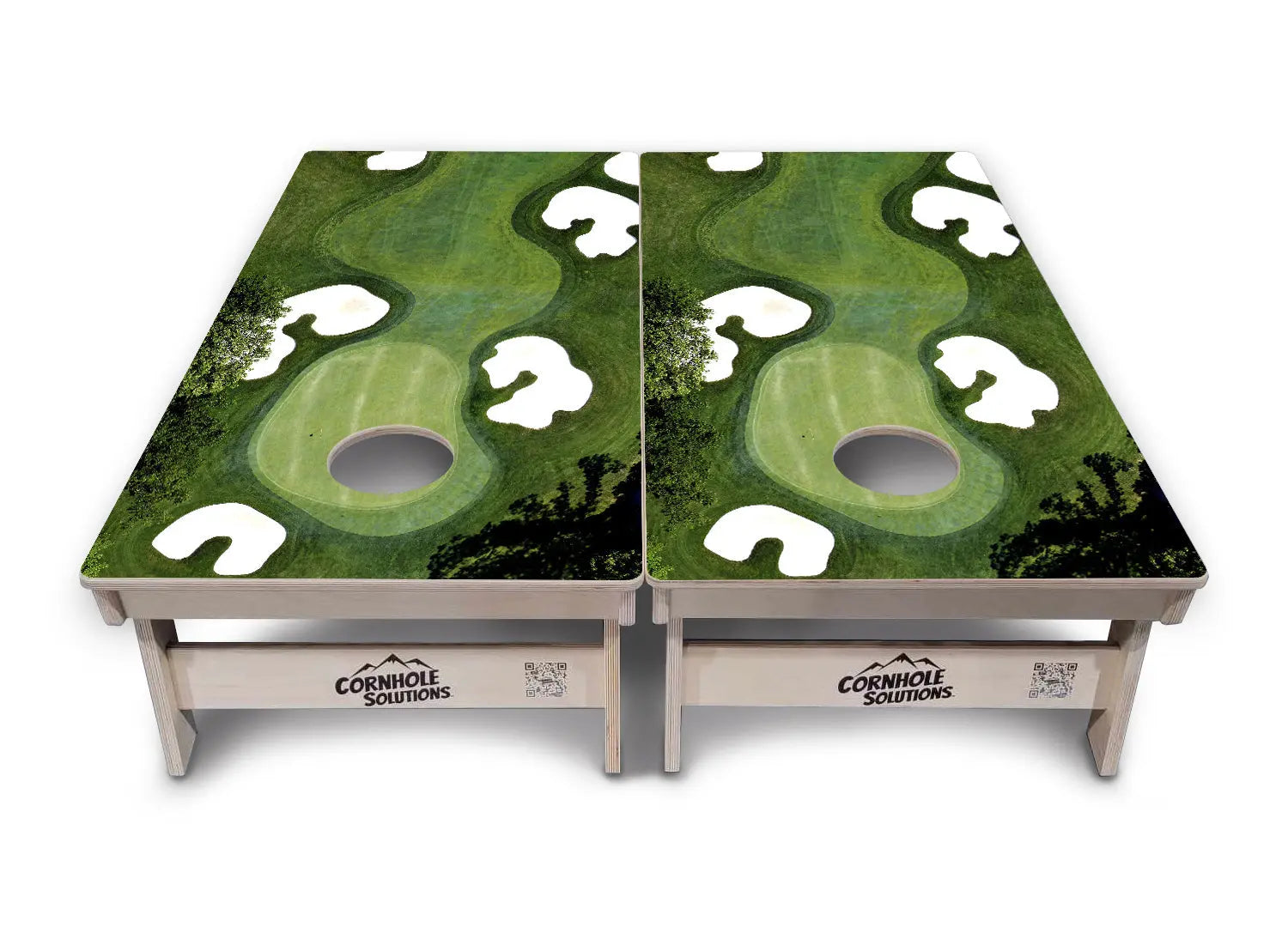 Golf Course Cornhole Boards - Professional Tournament Series by Cornhole Solutions, custom cornhole board detail photo 2