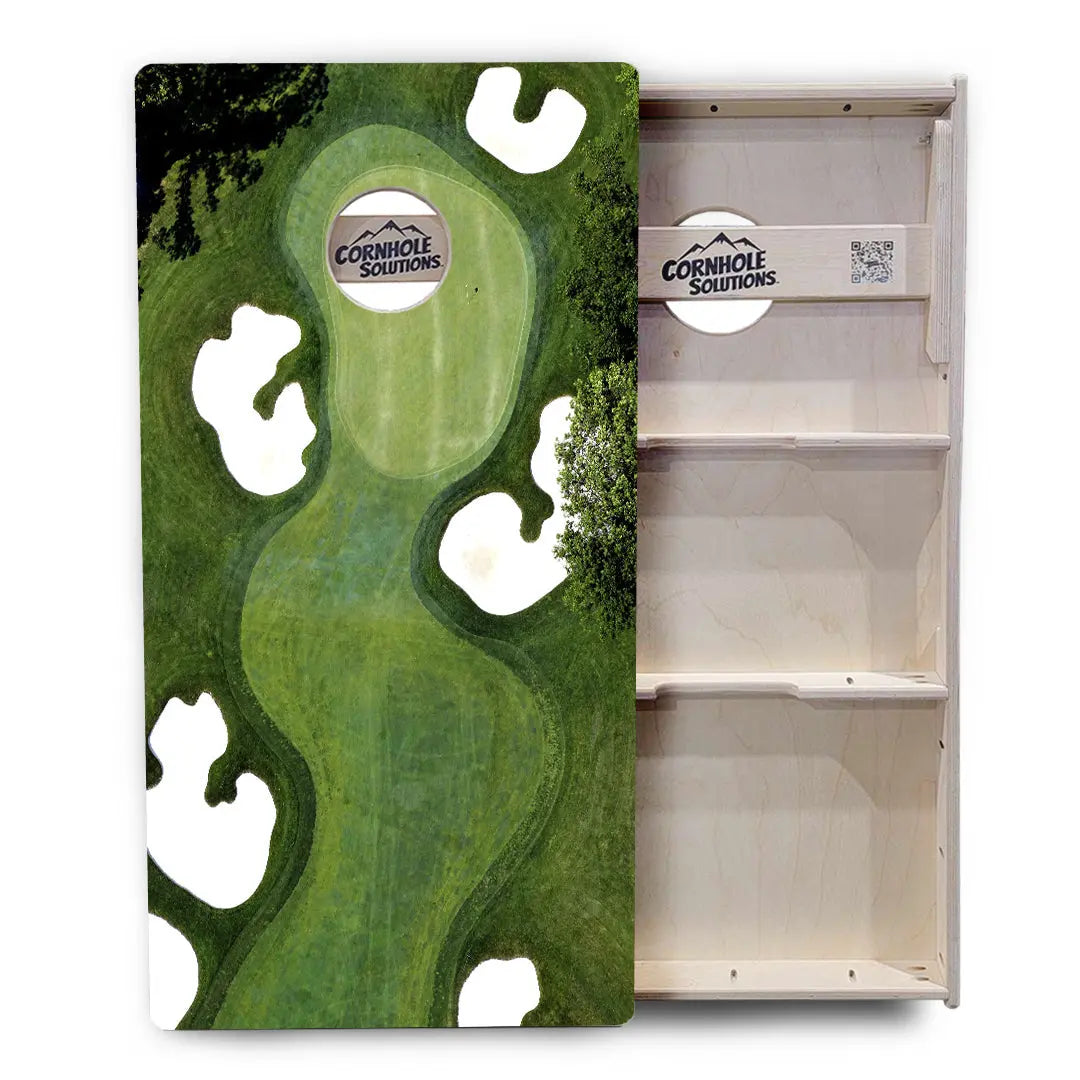 Golf Course Cornhole Boards - Professional Tournament Series by Cornhole Solutions, custom cornhole board detail photo 4