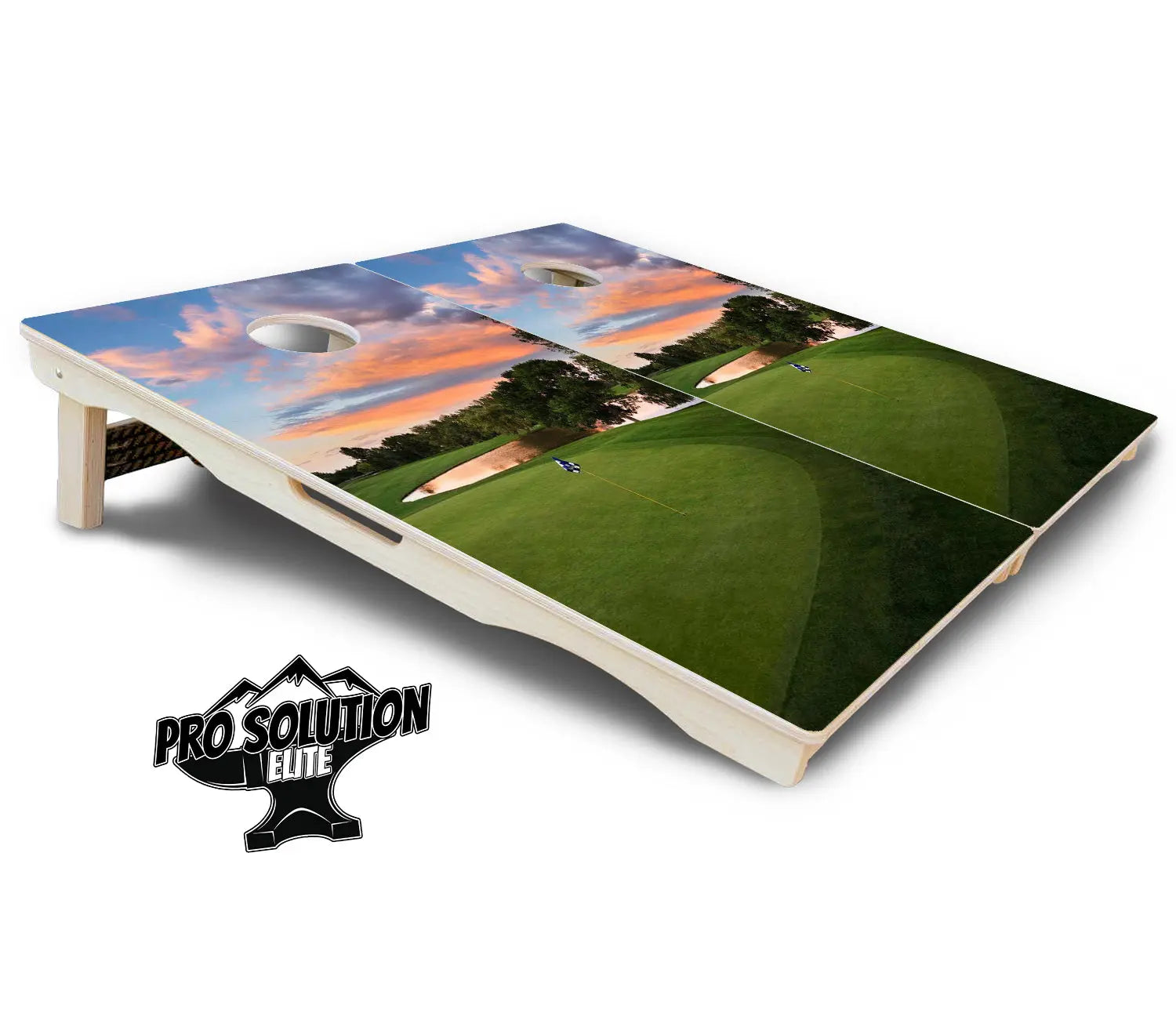 Golf Course Sunset Cornhole Boards - Pro Solution Elite Series Cornhole Solutions