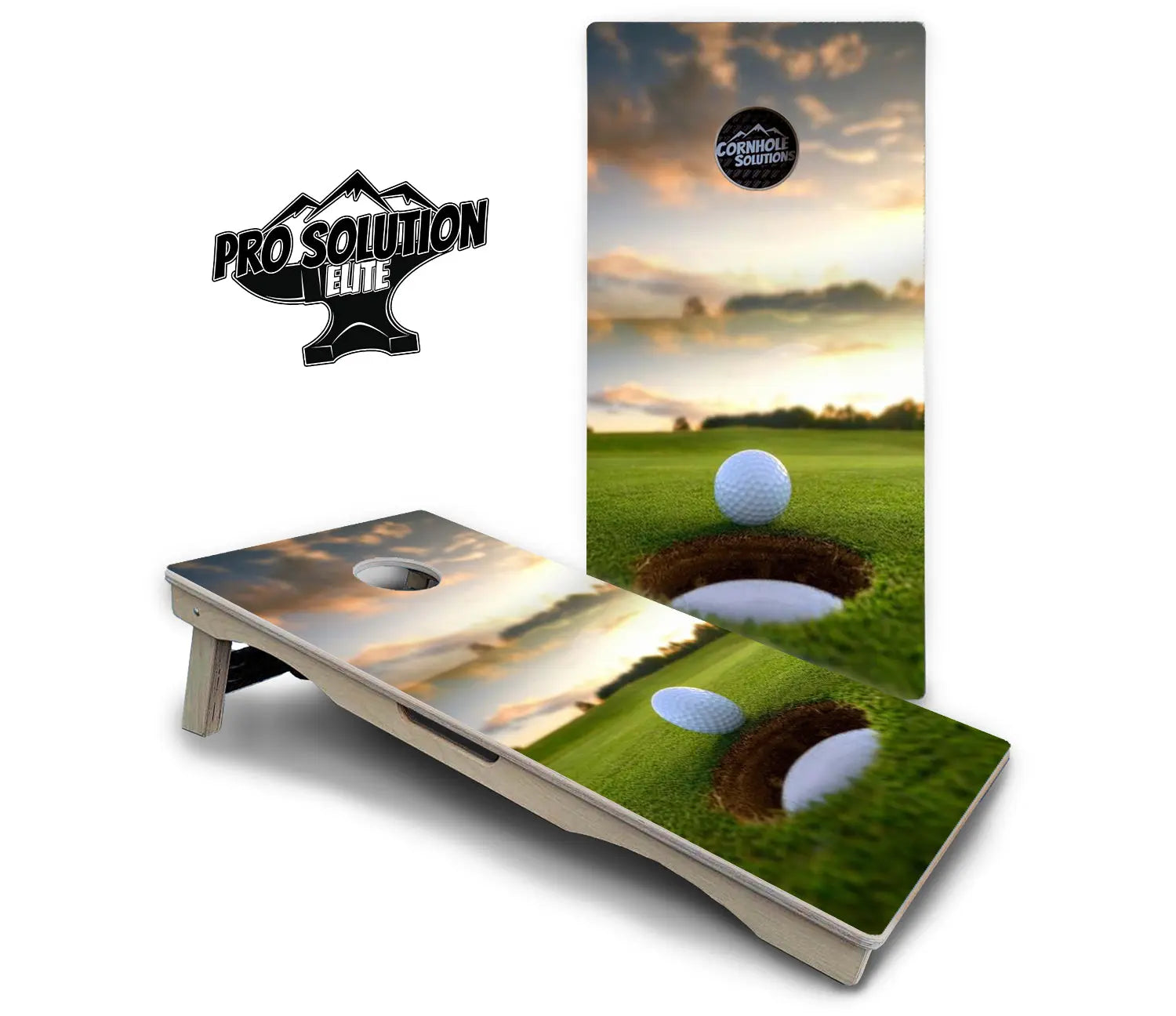 Golf Course Sunset Cornhole Boards - Pro Solution Elite Series Cornhole Solutions