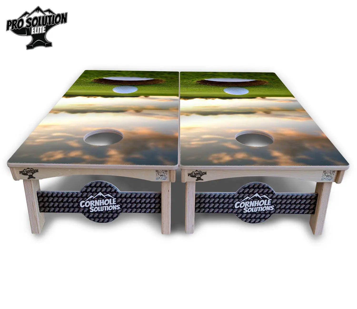 Golf Course Sunset Cornhole Boards - Pro Solution Elite Series Cornhole Solutions