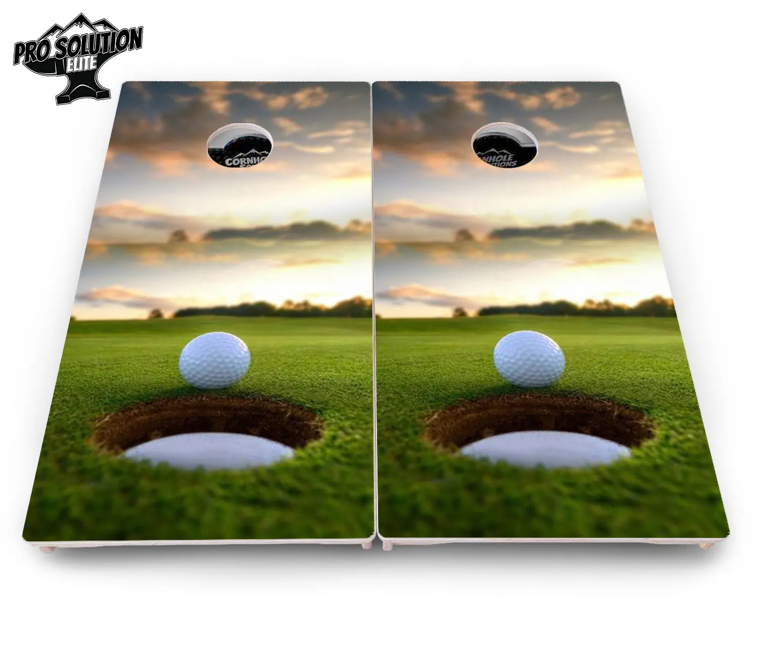 Golf Course Sunset Cornhole Boards - Pro Solution Elite Series Cornhole Solutions