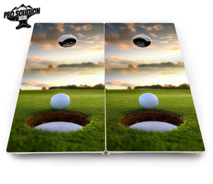 Golf Course Sunset Cornhole Boards - Pro Solution Elite Series Cornhole Solutions