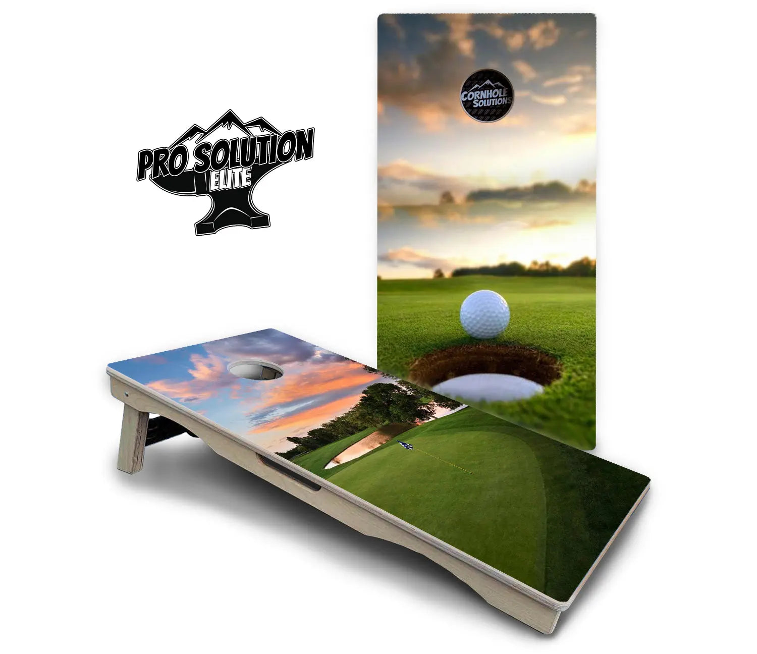 Golf Course Sunset Cornhole Boards - Pro Solution Elite Series Cornhole Solutions