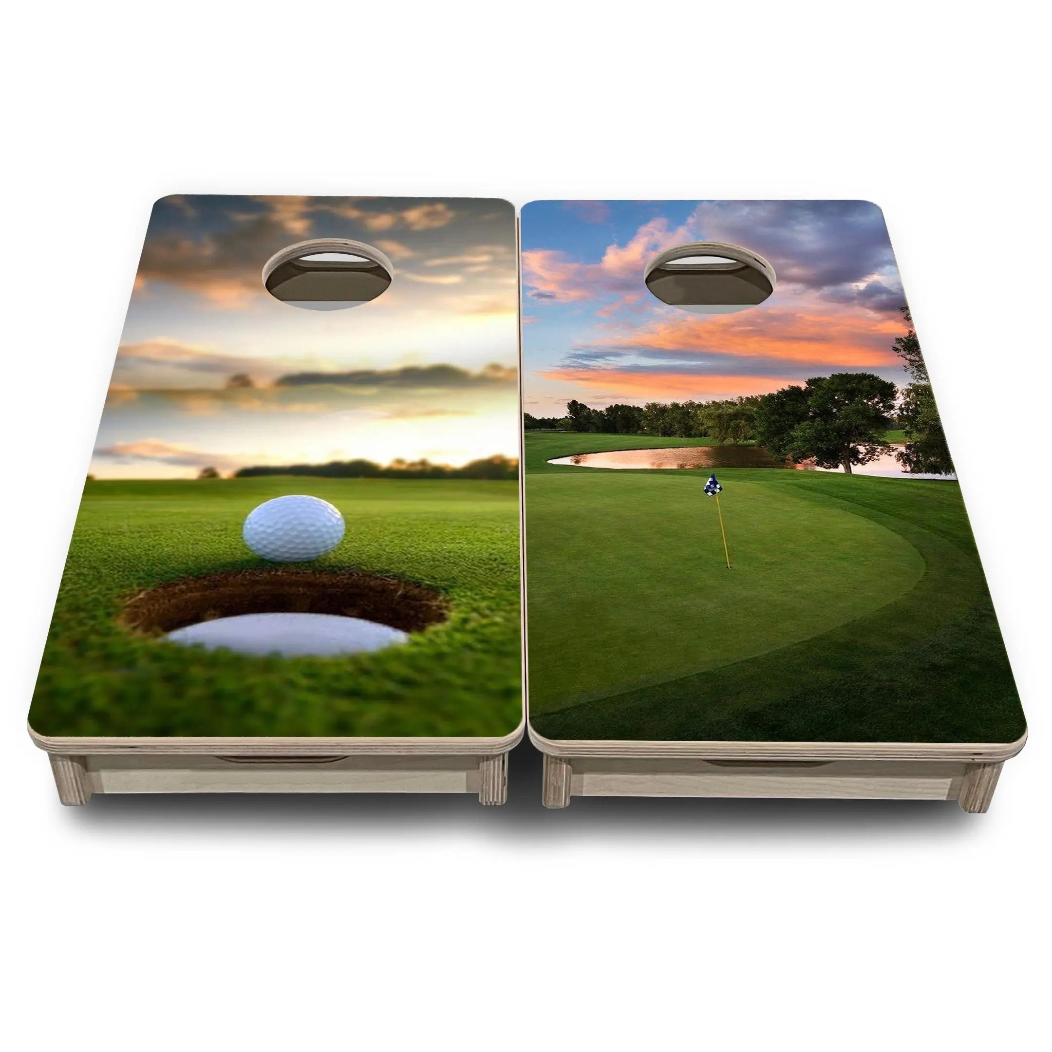 Golf Cup & Flagstick - Mini or Vacation Size Cornhole Boards by Cornhole Solutions, custom drinkware detail photo 2