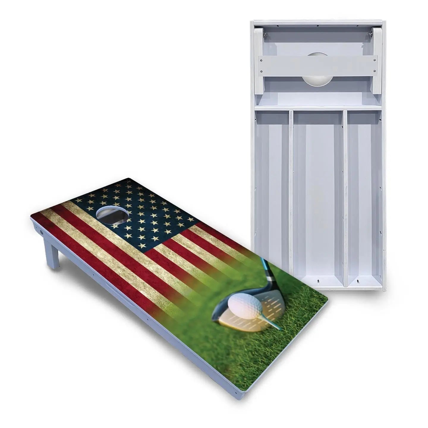 Golf Tee Flag Cornhole Boards - All Weather Series by Cornhole Solutions, Southern lifestyle apparel main product photo