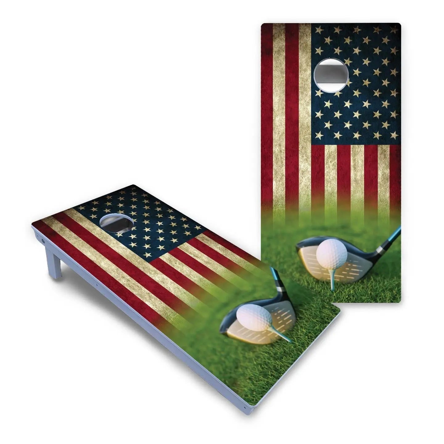 Golf Tee Flag Cornhole Boards - All Weather Series by Cornhole Solutions, Southern lifestyle apparel detail photo 2