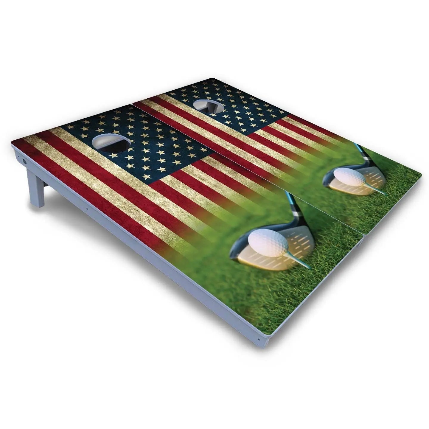 Golf Tee Flag Cornhole Boards - All Weather Series by Cornhole Solutions, Southern lifestyle apparel detail photo 3
