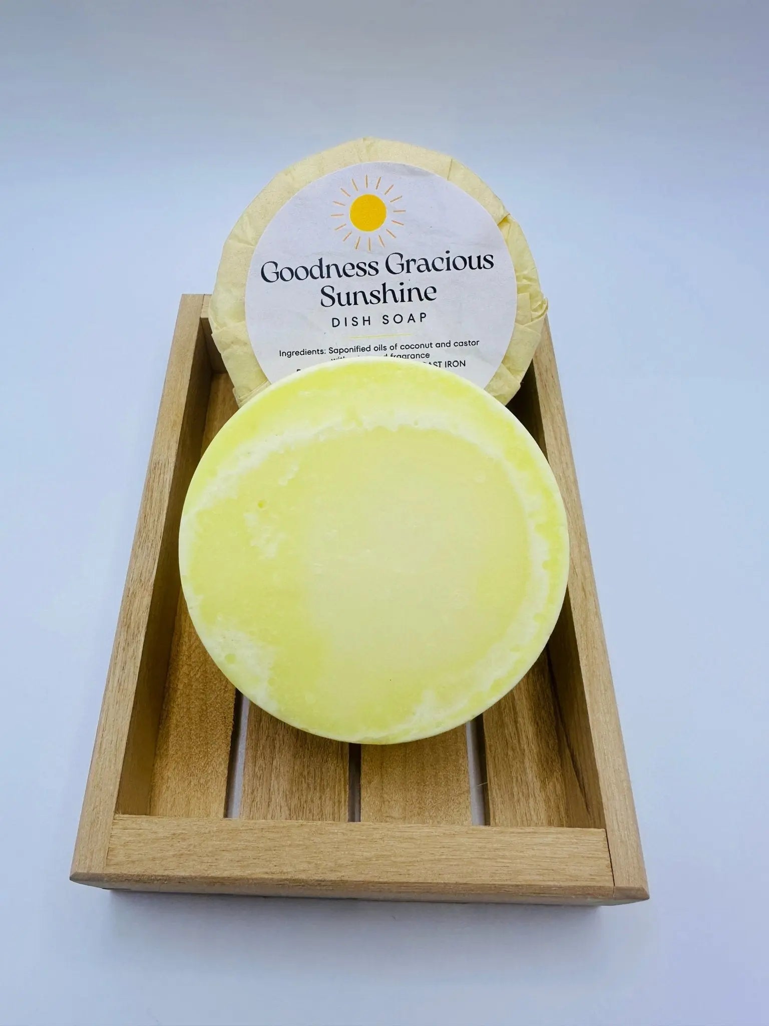 Goodness Gracious Sunshine Solid Dish Soap Refill by Country Lather Soap Works, natural skincare detail photo 2