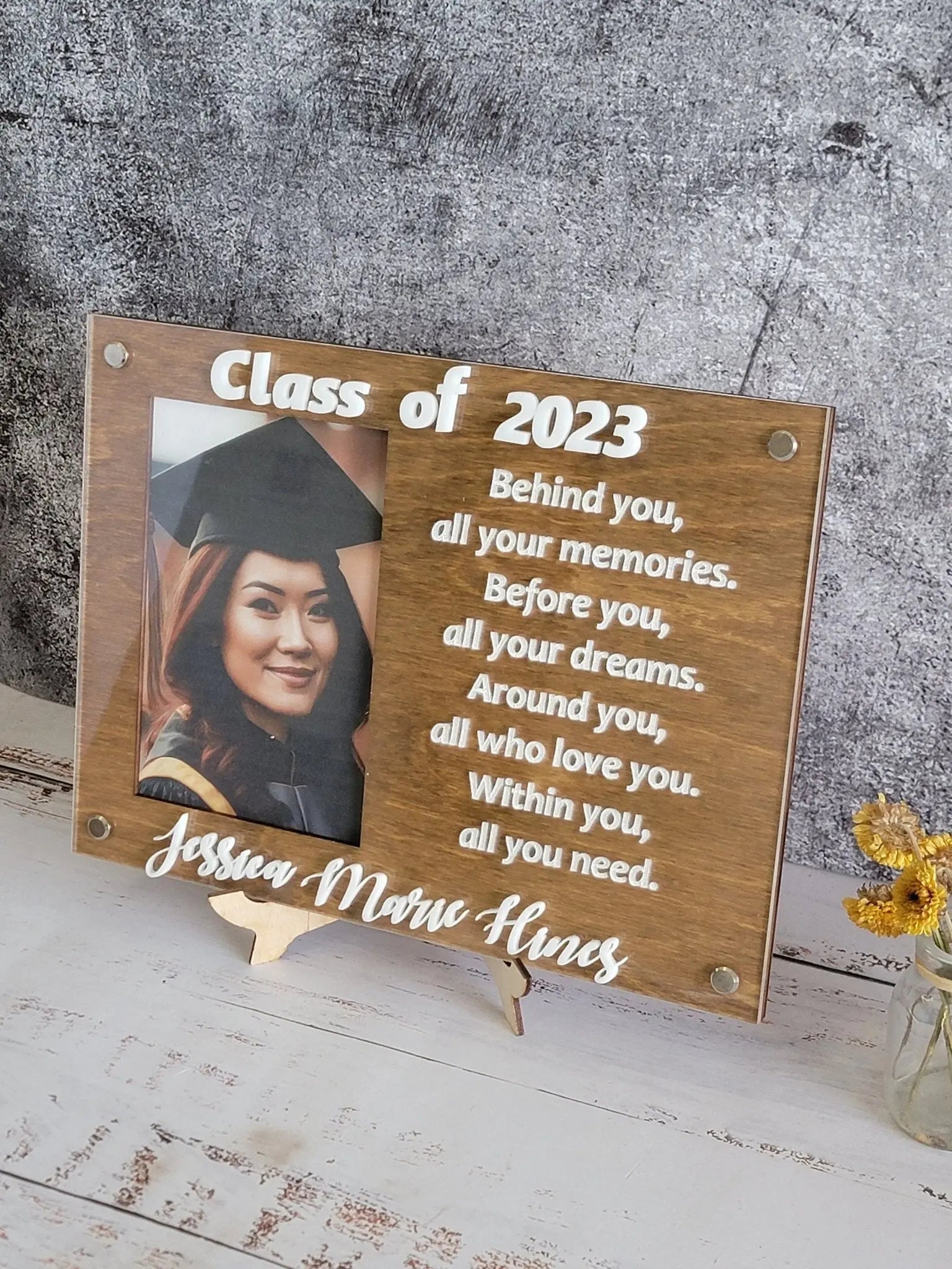 Graduation Picture Frame by EverLee Creations, Southern home decor detail photo 2