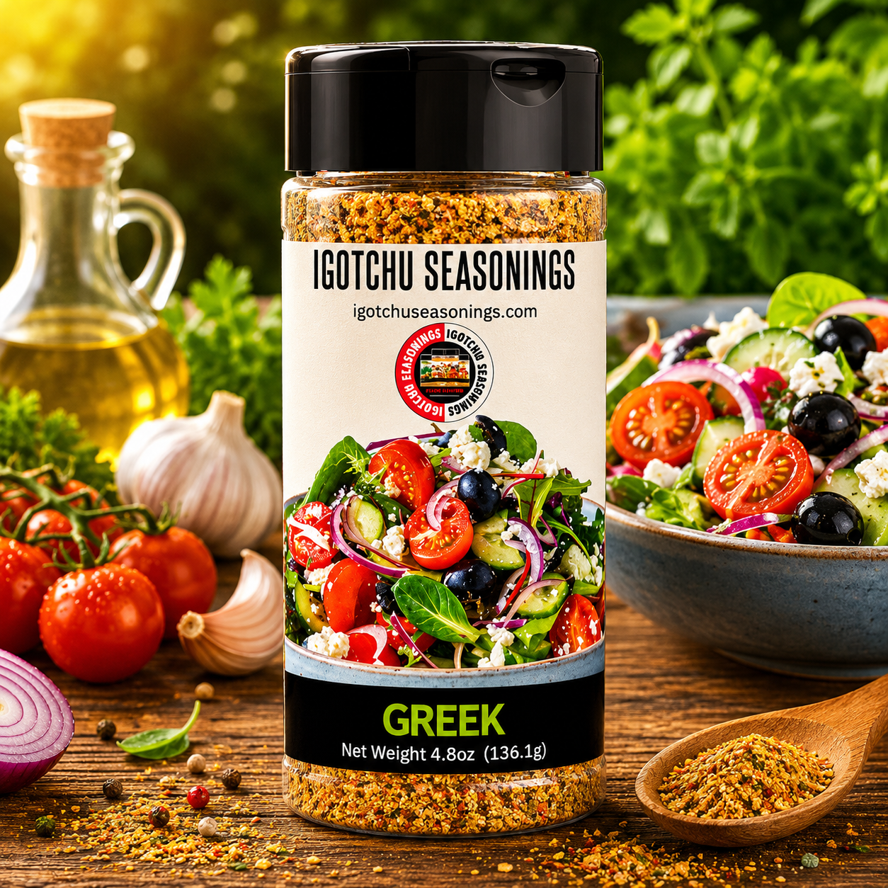 Igotchu Greek seasoning by Igotchu Seasonings, Southern food gift main product photo