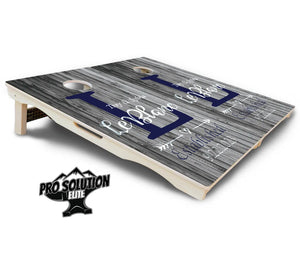 Grey Slat Wood Cornhole Boards - Pro Solution Elite Series by Cornhole Solutions, custom cornhole board detail photo 5