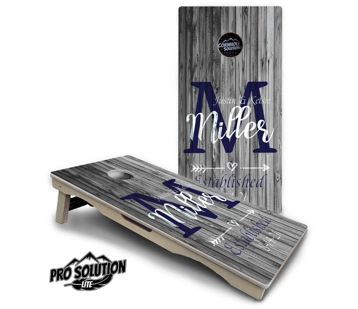 Grey Slat Wood Design - Pro Solution Lite Series Cornhole Solutions