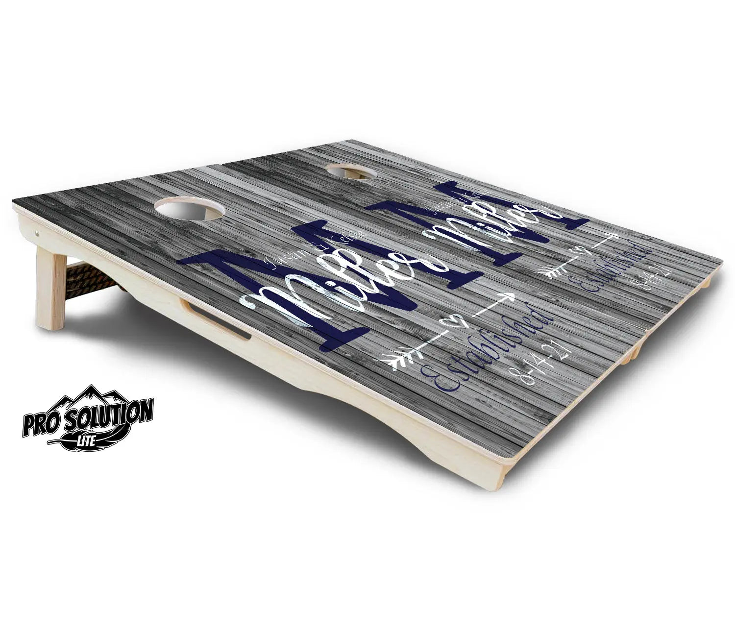 Grey Slat Wood Design - Pro Solution Lite Series Cornhole Solutions