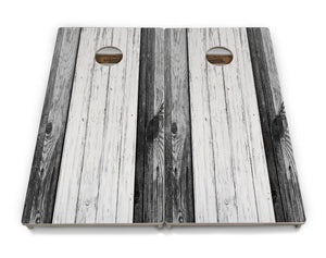Grey Two Tone Slats Cornhole Boards - Professional Tournament Series Cornhole Solutions