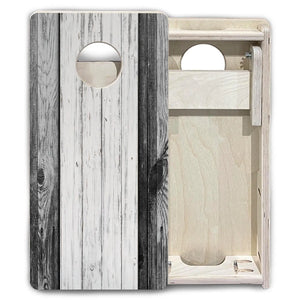 Grey Two Tone Slats - Mini or Vacation Size Cornhole Boards by Cornhole Solutions, custom cornhole board detail photo 6