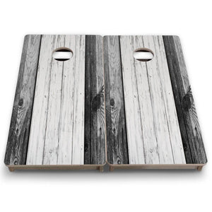 Grey Two Tone Slats - Mini or Vacation Size Cornhole Boards by Cornhole Solutions, custom cornhole board detail photo 7