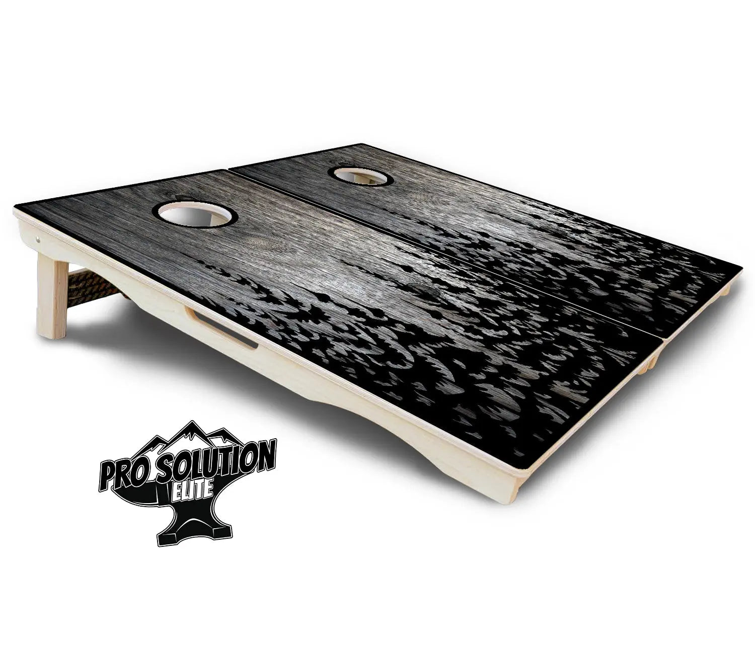 Greyscale Pine Trees Cornhole Boards - Pro Solution Elite Series Cornhole Solutions
