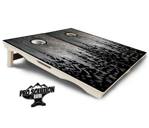 Greyscale Pine Trees Cornhole Boards - Pro Solution Elite Series Cornhole Solutions