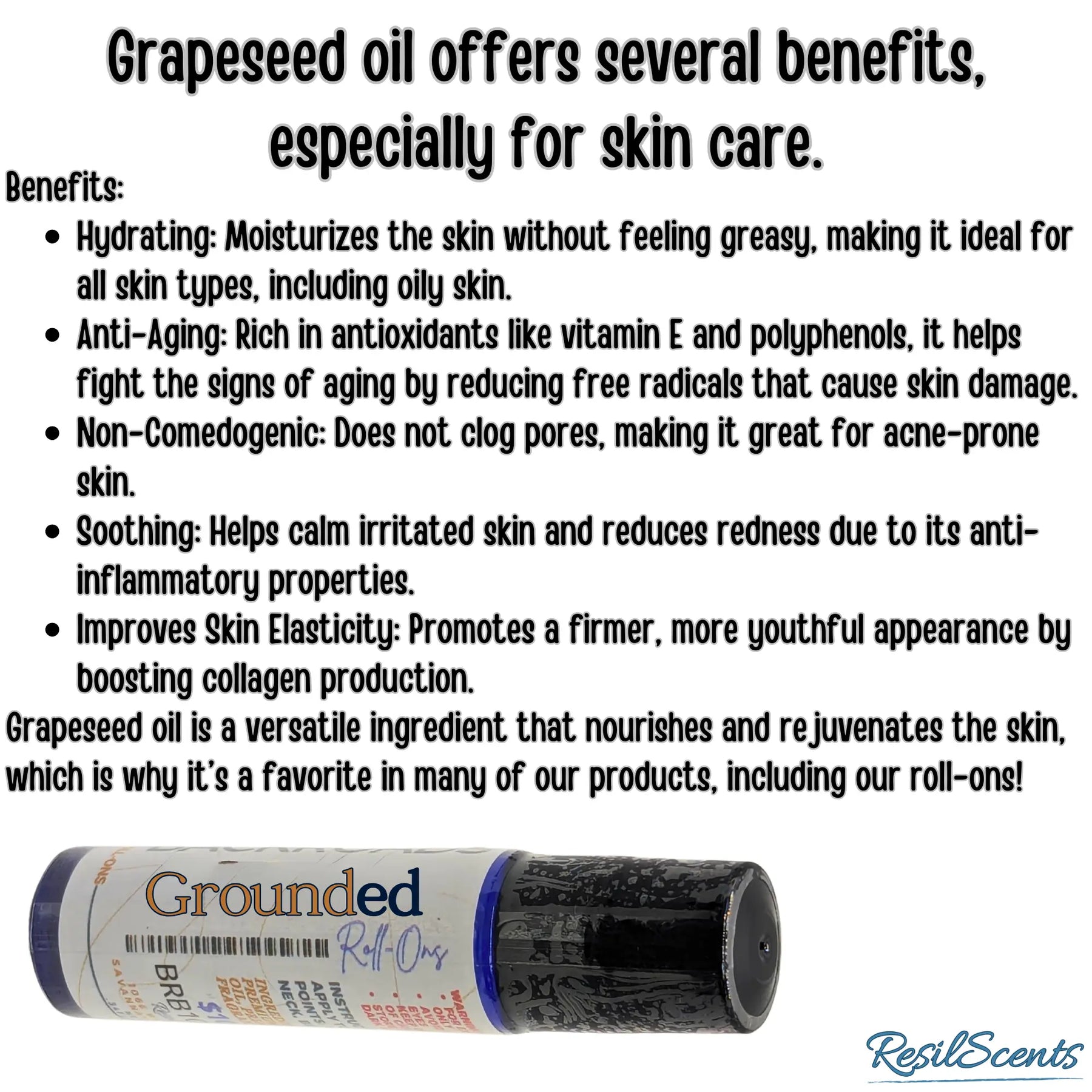 Grounded™ Roll-On Oil – Earthy. Steady. Centering. | ResilScents™ by ResilScents, Southern food gift detail photo 5