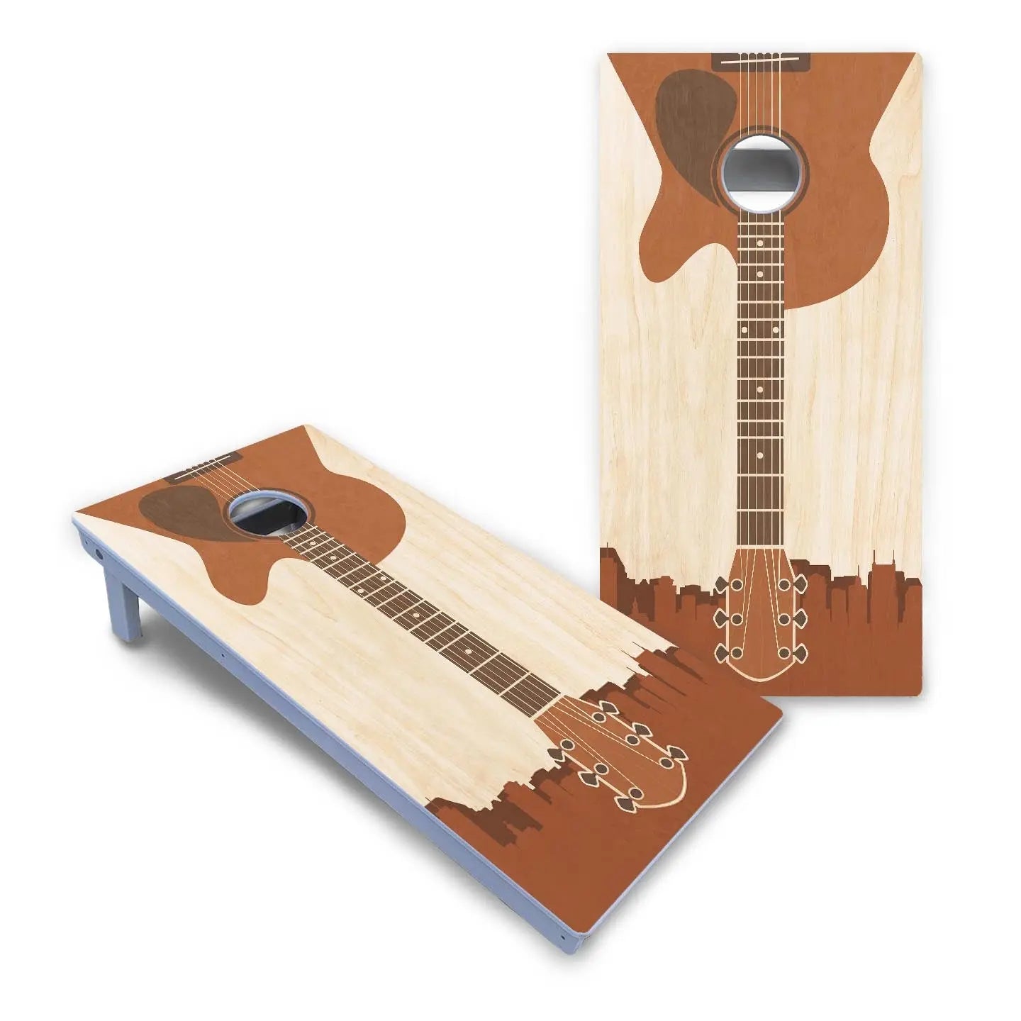 Guitar Cornhole Boards - All Weather Series by Cornhole Solutions, custom cornhole board detail photo 2