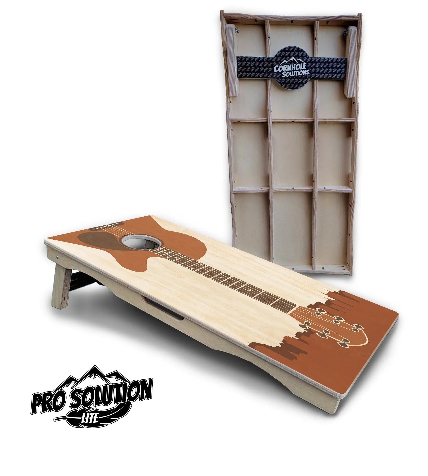 Guitar Cornhole Boards - Pro Solution Lite Series by Cornhole Solutions, custom cornhole board main product photo
