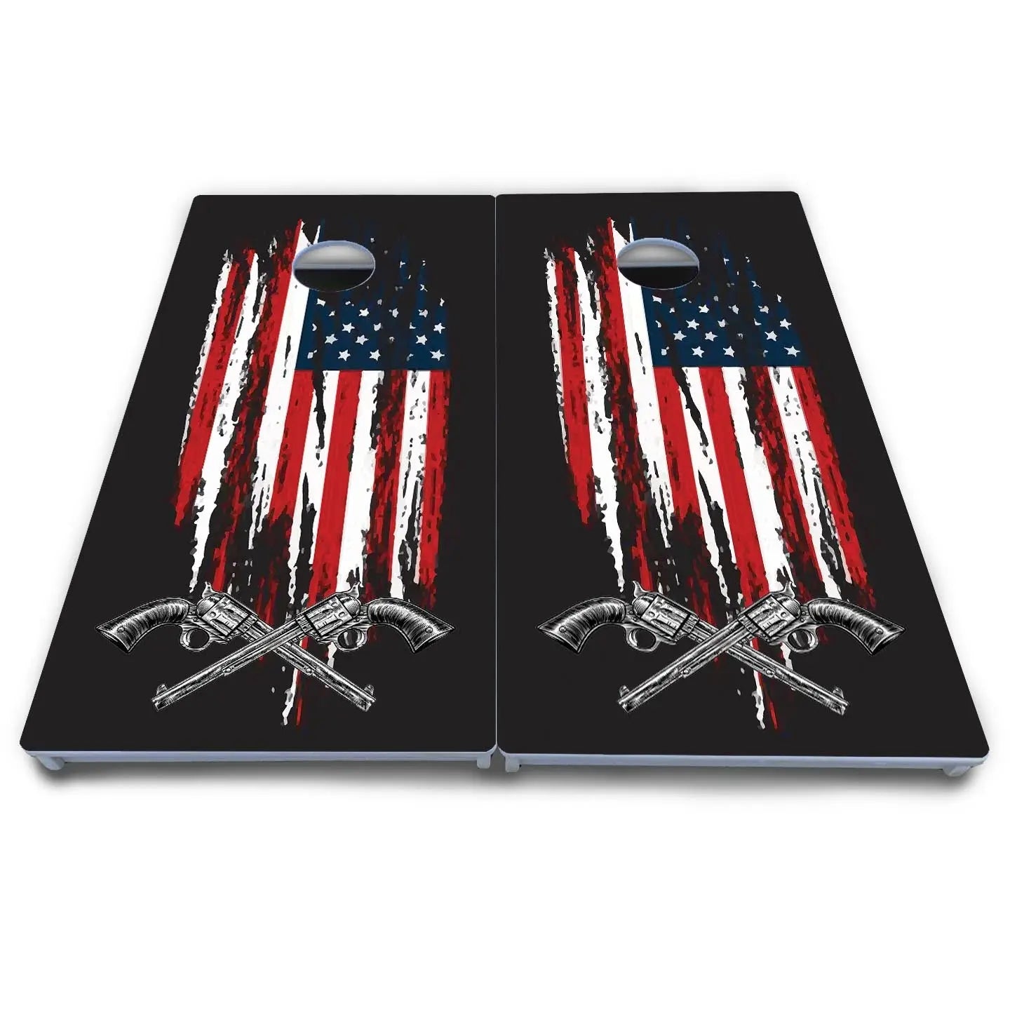 Guns & Flag Cornhole Boards - All Weather Series Cornhole Solutions