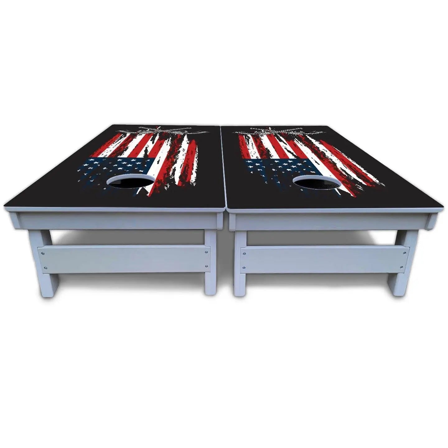 Guns & Flag Cornhole Boards - All Weather Series Cornhole Solutions