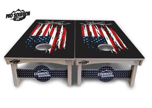 Guns & Flag Cornhole Boards - Pro Solution Lite Series Cornhole Solutions