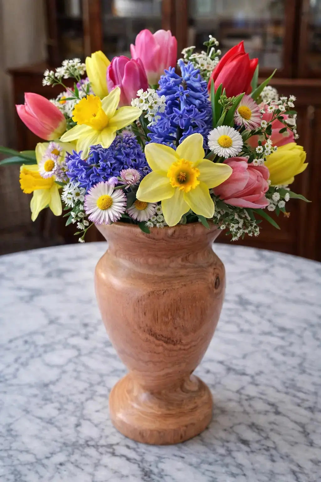 HAND TURNED MIMOSA WOOD VASE Paw Paw’s Woodshop of Mississippi