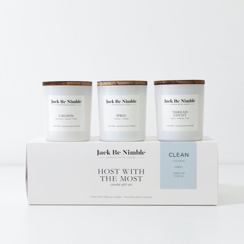 Host With The Most Soy Candle Gift Set (Clean) by Jack Be Nimble Candles image 1