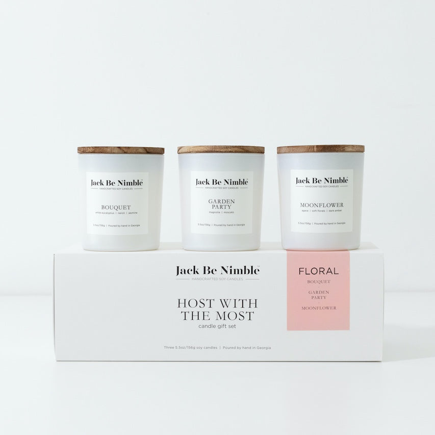 Host With The Most Soy Candle Gift Set (Floral) by Jack Be Nimble Candles image 1