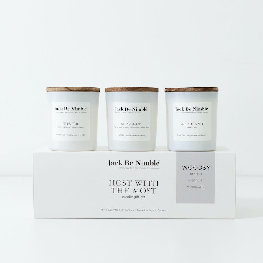 Host With The Most Soy Candle Gift Set (Woodsy) by Jack Be Nimble Candles image 1