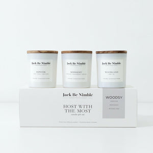 Host With The Most Soy Candle Gift Set (Woodsy) by Jack Be Nimble Candles image 1