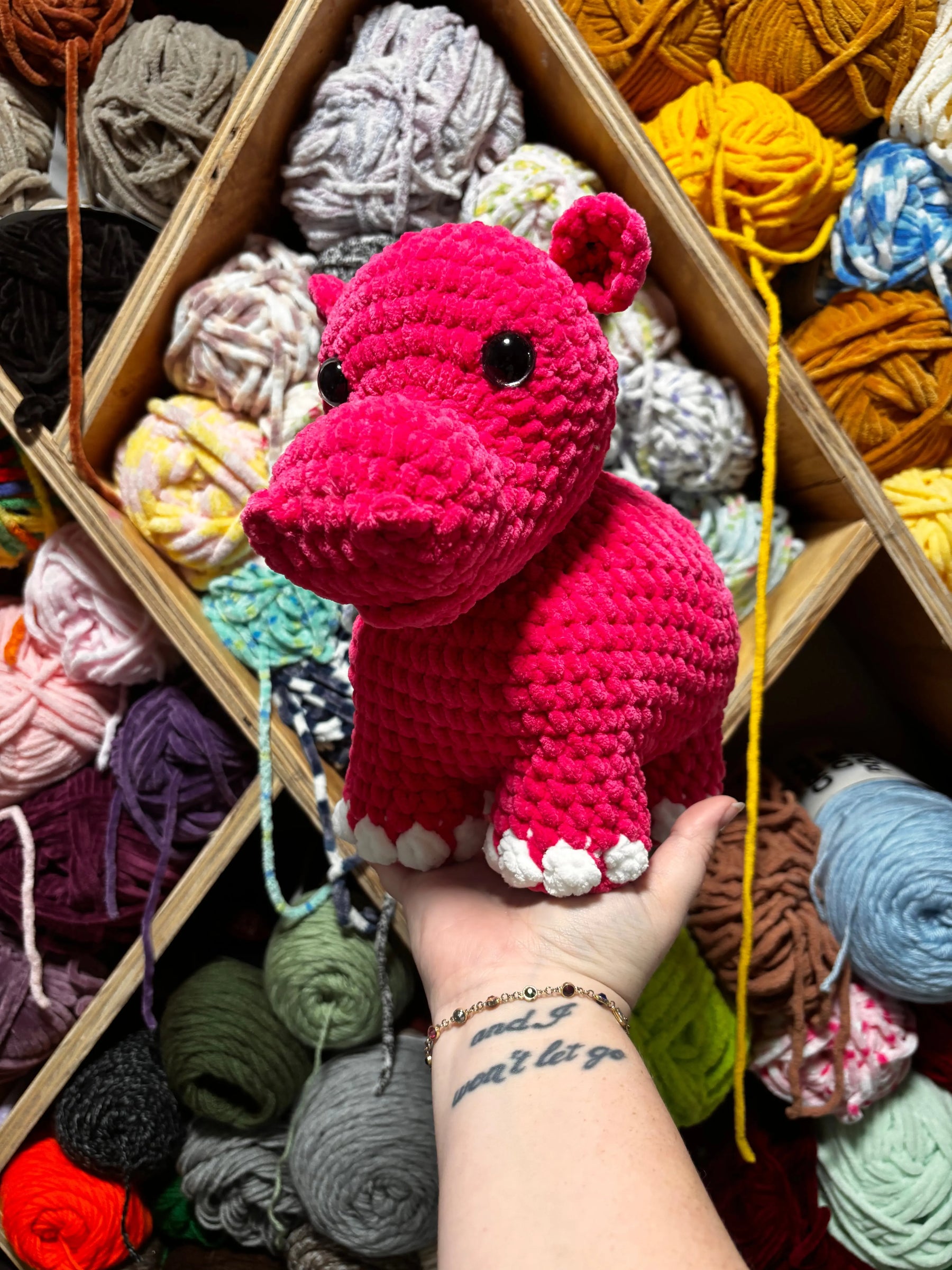 Crocheted Hippo Plush Toy - Handmade Hailey the Hippo - Main Street Collective