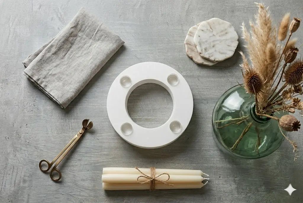 Halo Holder by Believe Candle, Southern home decor detail photo 2
