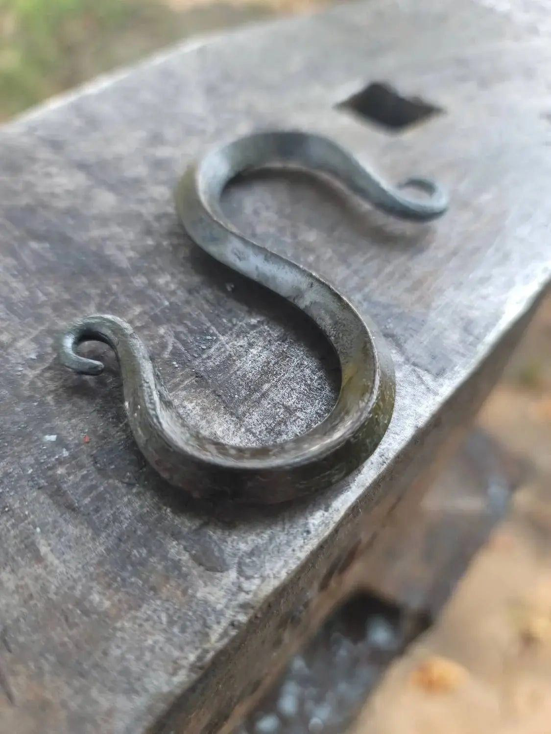 Hand Forged S Hook-Diamond Shaped by Redbeard's Forge LLC, Southern home decor main product photo