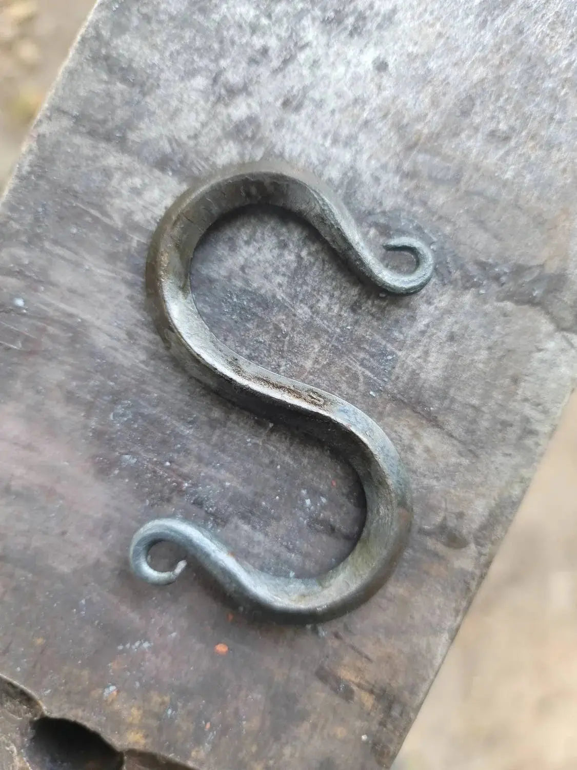 Hand Forged S Hook-Diamond Shaped by Redbeard's Forge LLC, Southern home decor detail photo 2